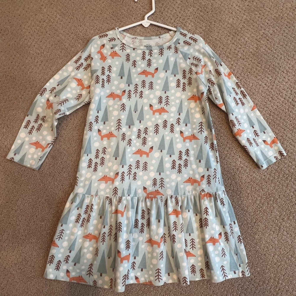 Adorable Woodland Print Kids Dress